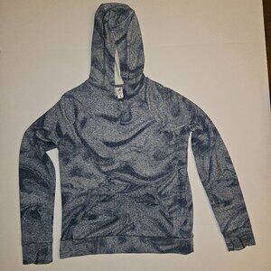 Athleta Girls XL/14 Space Dye Blue Hooded Sweatshirt